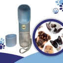 Bebedero Portátil Mascotas Botella Azul
