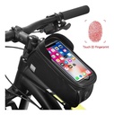 Bolso Porta Celular Para Bicicleta O Scooter - Impermeable Negro