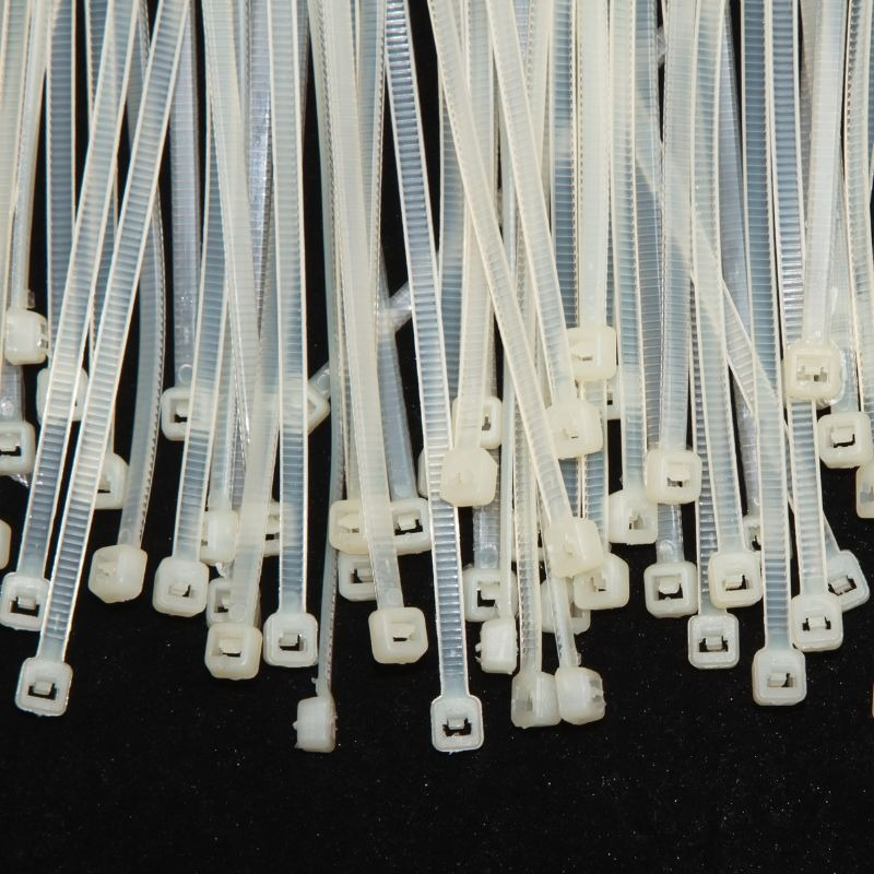 Brida De Nylon 3x150mm Amarra Plástica Blanca Blanco