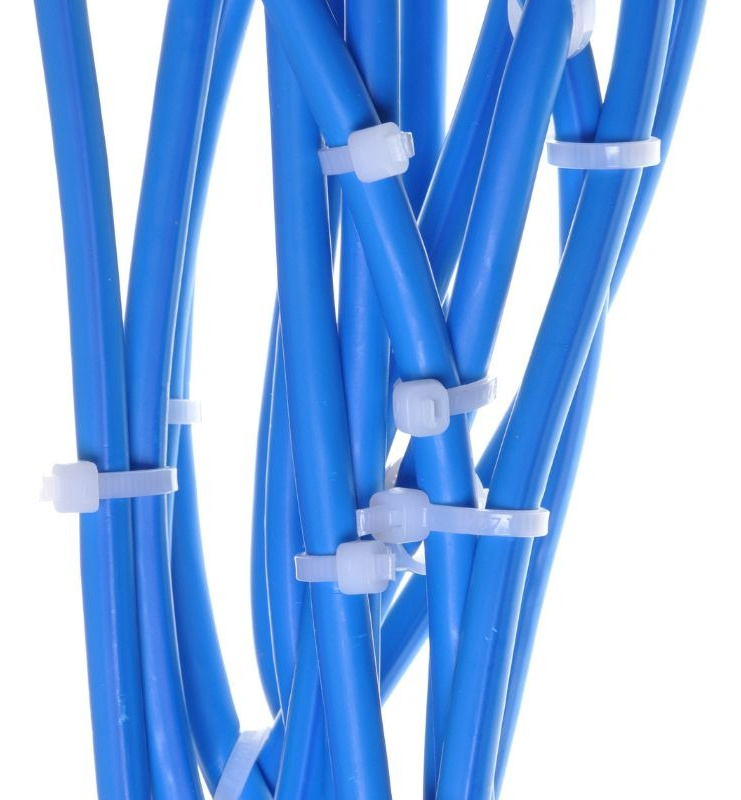 Brida De Nylon 3x150mm Amarra Plástica Blanca Blanco