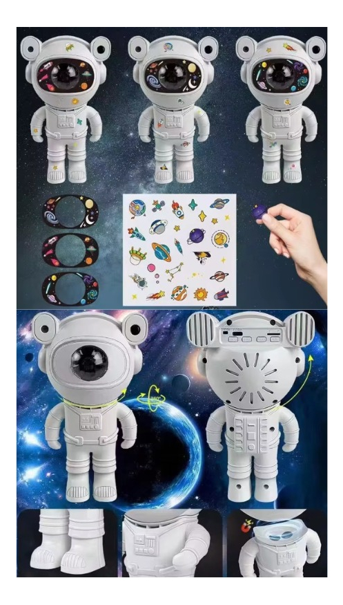 Proyector Lámpara Luz Led Galaxia Astronauta
