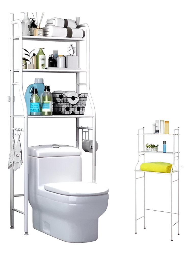 Mueble Organizador De Baño 3 Niveles Repisa Blanco