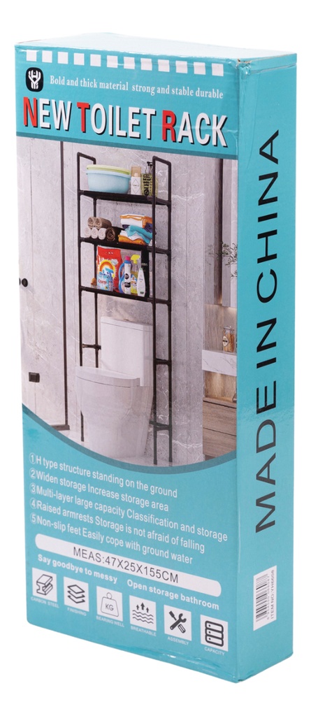 Mueble Organizador De Baño 3 Niveles Repisa Blanco