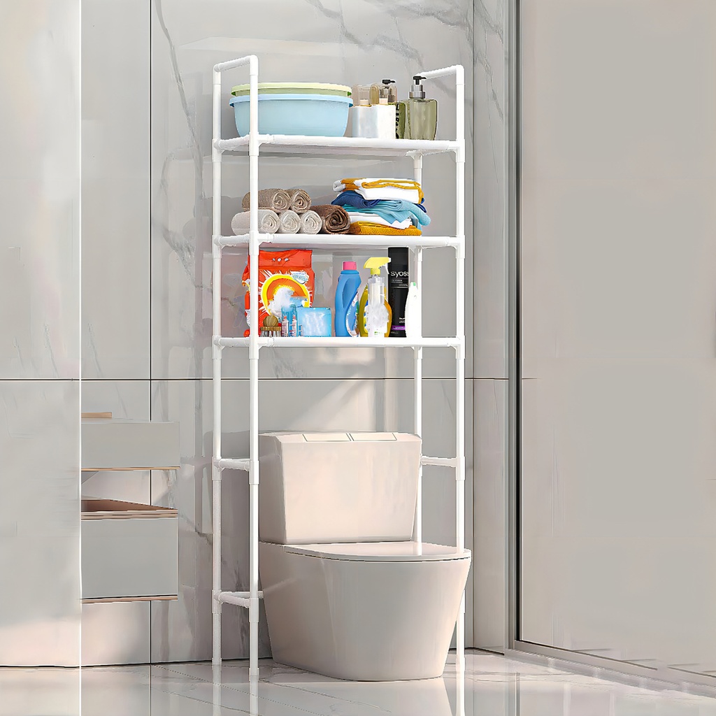 Mueble Organizador De Baño 3 Niveles Repisa Blanco
