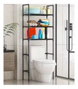 Mueble Organizador De Baño 3 Niveles Repisa Negro
