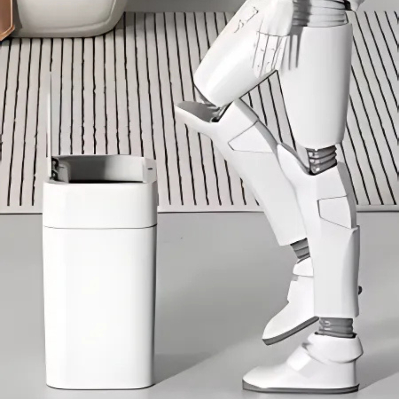 Basurero Con Sensor 12l - Bote De Basura Blanco