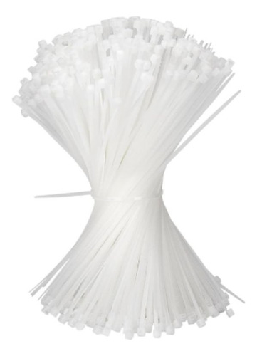 Bridas De Nylon 3x150mm 1000 Unidades Amarras Blancas Blanco