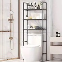 Mueble Organizador De Baño 3 Niveles Repisa Negro