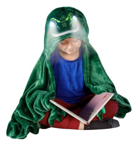 Manta Con Ojos Luminosa Cocodrilo